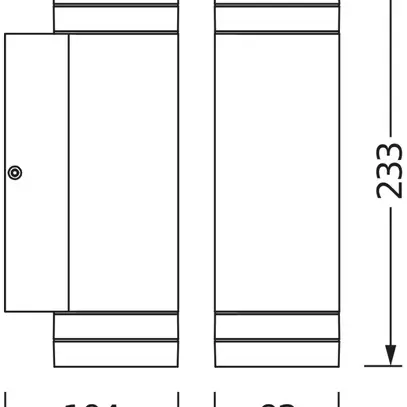 Applique LDV ENDURA CLASSIC BEAM GAP UPDOWN GU10 alluminio an 