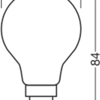 Lampe LED LEDVANCE CLASSIC P E14 5.9W 806lm 827 VAR mat Ø45×84mm 