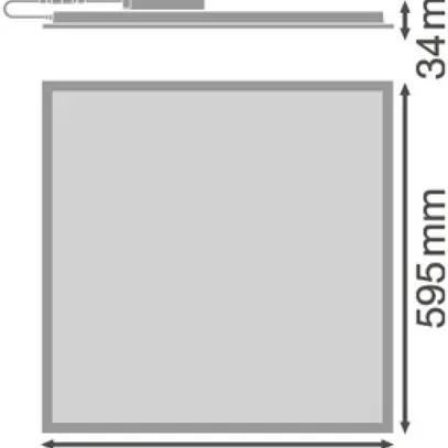 Plafoniera LED LEDVANCE PL COMP U19 30W 3120lm 940 IP40/20 600×600mm 