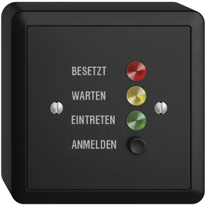 AP-Türstation für Rufleuchte deutsch, EDIZIOdue schwarz 