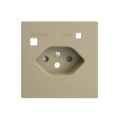 Kit frontale EDIZIOdue per presa FI F, T13, shutter, sand 