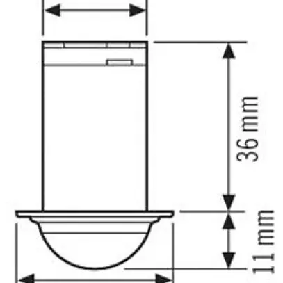 EB-Bewegungsmelder ESYLUX MD-C 360i/6 mini, Opal matt 
