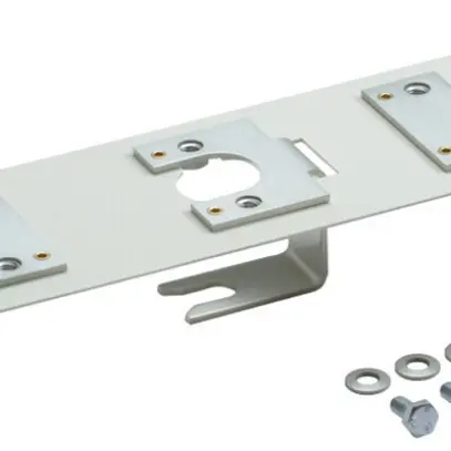 Adattatore doppio Hager per DIN00 100/185mm guida M12 per montaggio 2×LVS00100… 