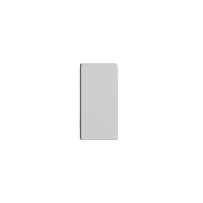 Poussoir 1/2 ENC horiz. Edue Wiser sans symbole gris clair 