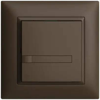 Pulsante INC KNX 1×EDIZIOdue coffee RGB senza LED con inserto carta 