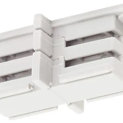 Raccord longitudinal isolé SLV pour rail conducteur AP S-TRACK 3-phases, blanc 