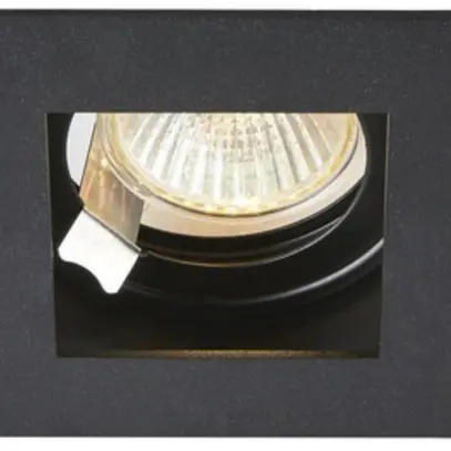 Plafoniera INS SLV INDI REC 1S GU10 20W 90mmØINS nero 