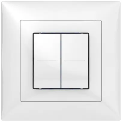 Senseur poussoir ENC ABB Sidus KNX Basic type-B, 2/4, blanc brillant 