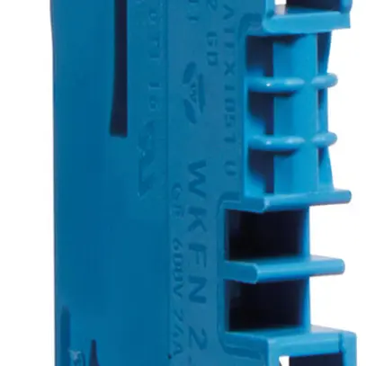 Morsetto di passaggio Hager 2.5mm², 2×N, 800V/24A, ad innesto, aperto sul lato 