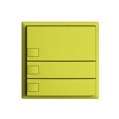 Poussoir ENC KNX 3× EDIZIOdue lemon RGB sans LED 