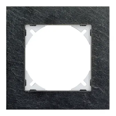 Cadre de recouvrement EDIZIOdue prestige 1×1 ardoise 