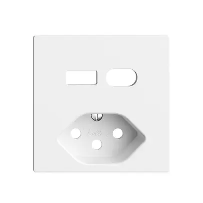 Kit di montaggio Feller EDIZIOdue per presa USB tipo A+C + tipo 13 bianco 