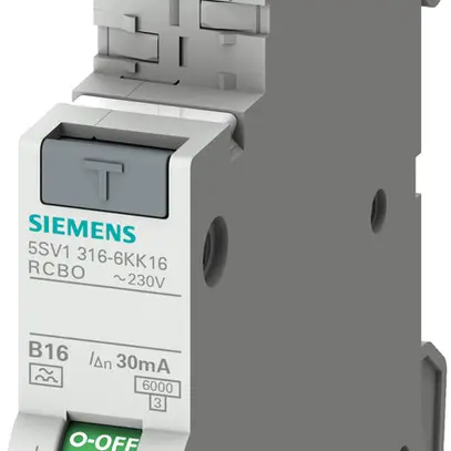 Disjoncteur différentiel Siemens SENTRON RCBO 1LN C-13A A-0.03A 6kA 1UM 