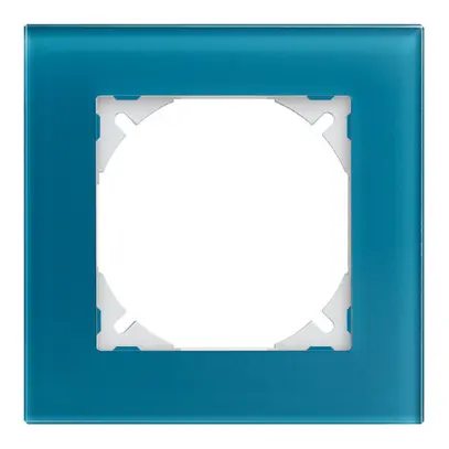 Cadre de rec.EDIZIOdue prestige 1×1 verre indigo 