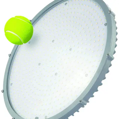 LED-Strahler DOTLUX LIGHTSHOWERevo-ball 110W, 5000K, Ø370×130mm, dimmbar DALI 