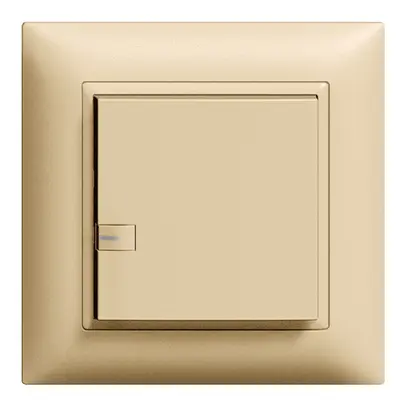 Poussoir ENC ZEP 1c/1t ON-OFF avec LED EDIZIOdue sand 