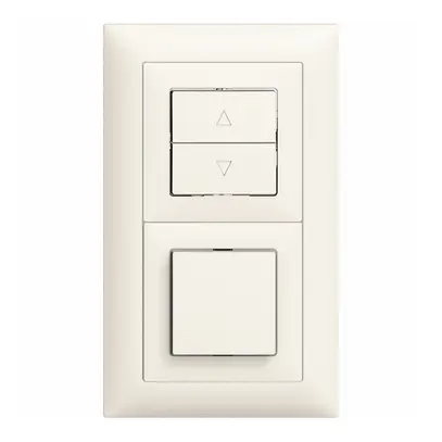UP-Kombination EDIZIOdue Storenschalter+ S3 weiss vertikal 
