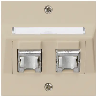 Prise ENC kallysto A cat.6 2RJ45/s beige 