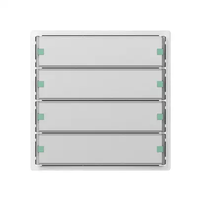 Sensore pulsante SIDUS KNX tipo E 4/8, bianco 