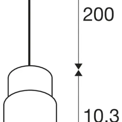 Lampada sospesa SLV PURI 2.0 Tube AD3PH GU10 1×6W REG Ø55mm nero 