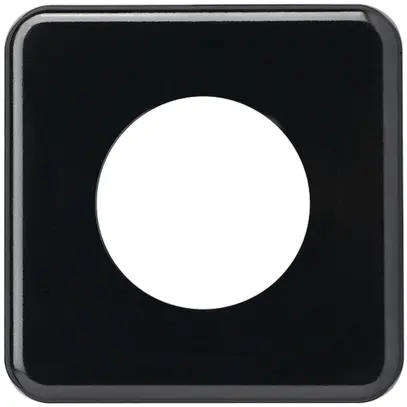 Abdeckplatte basico 1×1 45mm schwarz 