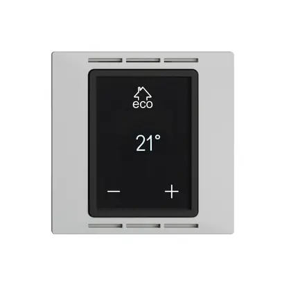 Termostato ambiente EDIZIOdue F grigio chiaro, con display, riscald.pavim. 