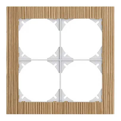 Telaio di cop. EDIZIOdue prestige 2×2 rovere rilievo 