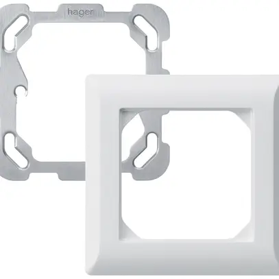 Intestazione INC Hager kallysto.line 1×1 92×92mm bianco 