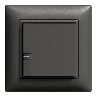 Tasto INC ZEP variatore univ. 1c/1t con LED EDIZIOdue nero 