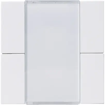 Faccia pulsante Hager basico KNX quadruplo bianco 45×45mm 