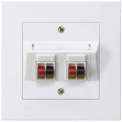 Presa INC audio kallysto.pro 2×bianco morsetto per 2 altoparlante 