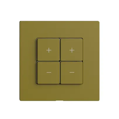 Kit copertura per dimmer 2c/4t Edue Wiser olive 