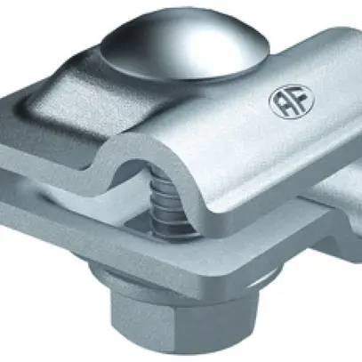 Morsetto di contatto universale Flury AV 50, zincato caldo a immersione, Ø8…10mm 