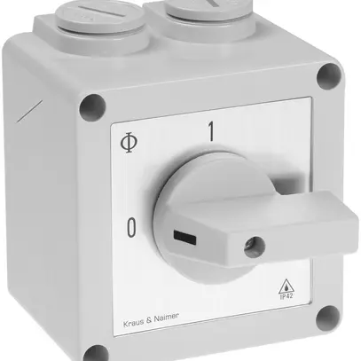 Interruttore rotativo AP K&N grigio 20A 400V 0/3L 