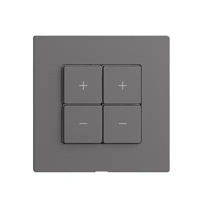 Kit copertura per dimmer 2c/4t Edue Wiser grigio scuro 
