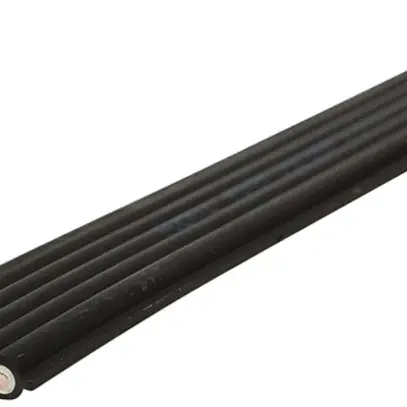 Cavo piatto Woertz Power 5×2.5 mm² senza alogeni nero B2ca 