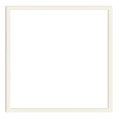 Cadre complémentaire EDIZIOdue prestige 1×1 blanc 