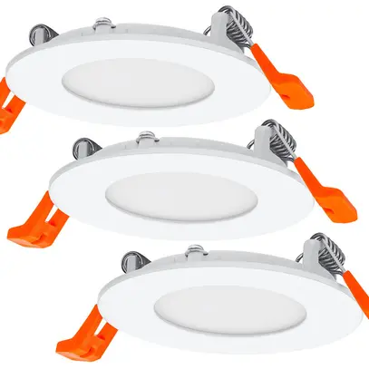 Downlight LED INC LDV DL SET SLIM 4.5W 240lm 3000K Ø85mm blanc 3 pièces 