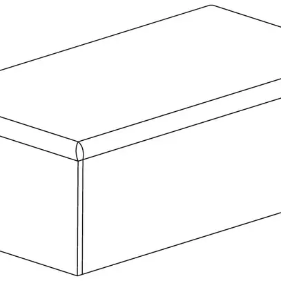 Embout de fermeture tehalit pour LFS 20×30 mm en acier blanc trafic 