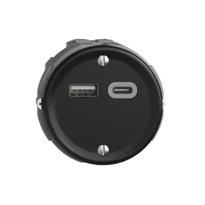 Prise USB 18W type A + type C Feller STANDARDdue Q 230V 3600mA noir 