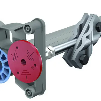 Guarnitura di raccordo Flury FE 75, per cassaforma, acciaio inossidabile A4 