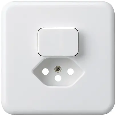 Kit frontal ENC basico 86×86mm blanc pour combinaison grd.I S3/type 13 pour BOMI 