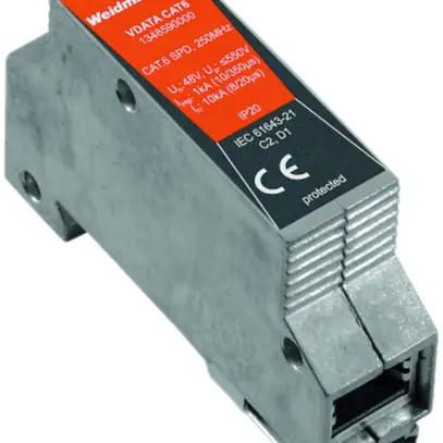 Überspannungsableiter MSR Weidmüller VDATA CAT6 binär, 4 Signale, 48V 1A C2/D1 