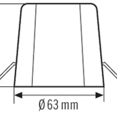 Kit per incastro nel soffitto ESYLUX per PF-F 