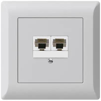 Scatola INC kallysto.line 2×RJ45u separato grigio chiaro 