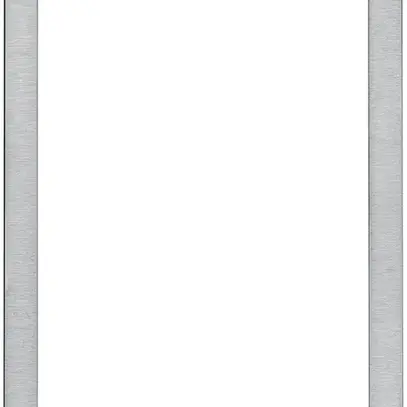 Cornice design video Hager elcom.touch quadrato acciaio pregiato spazzolato 