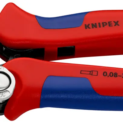 Pince à sertir KNIPEX auto-ajustable pour embouts 180mm 
