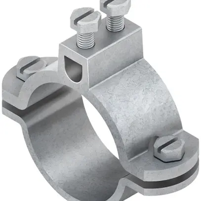 Brida di messa a terra a nastro 2" 50mm² per tubi 60mm 