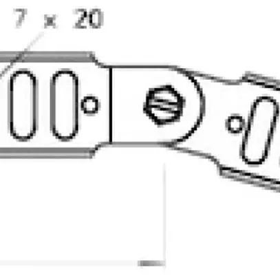 Raccordo articolato Bettermann per canale portacavi 35×240 zincato a caldo imm. 