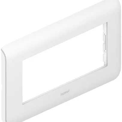 Plaque de recouvrement MOS 1×5 modules, horizontale blanc 